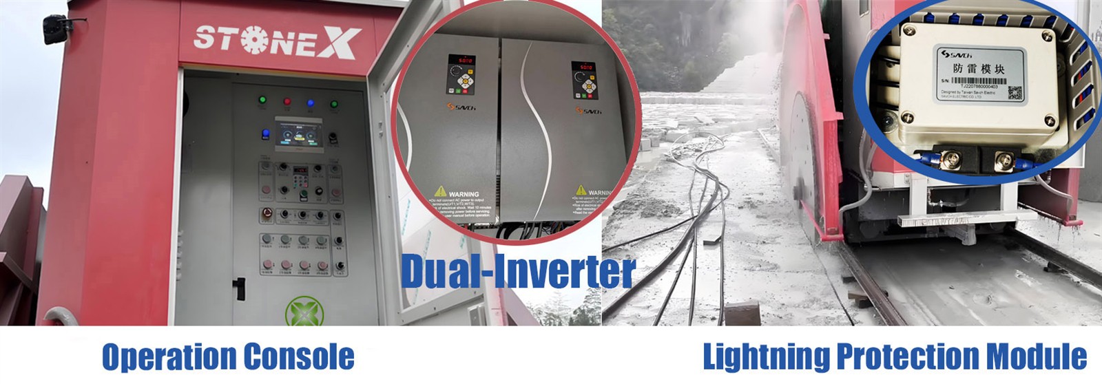 Quarry Machine with lightning protection Quarry Machine with lightning protection